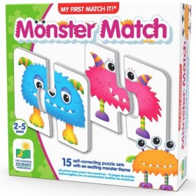 Puzzle Educativ de potrivire Monstri cu 15 perechi de piese auto-corectante 2-5 ani